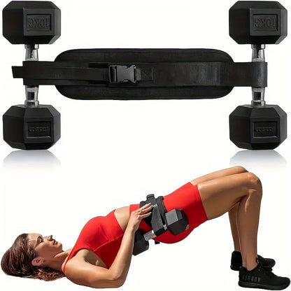 Yoga exercise dumbbells waist weight belt with quick-release buckle for glute and lower body workouts