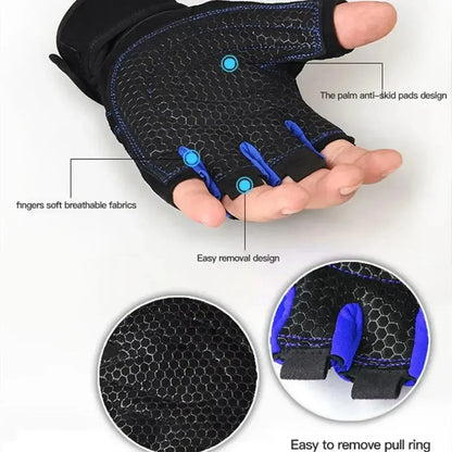 Gym Gloves for Men Women Fitness Weight Lifting Wristband