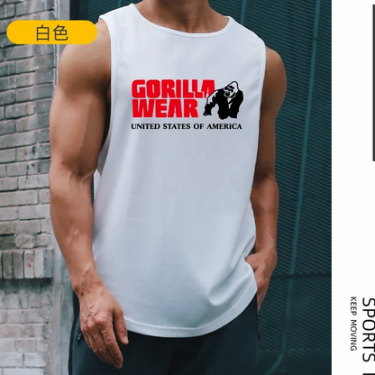 Gym Top Men Men's Clothing Fitness Clothes Shirt