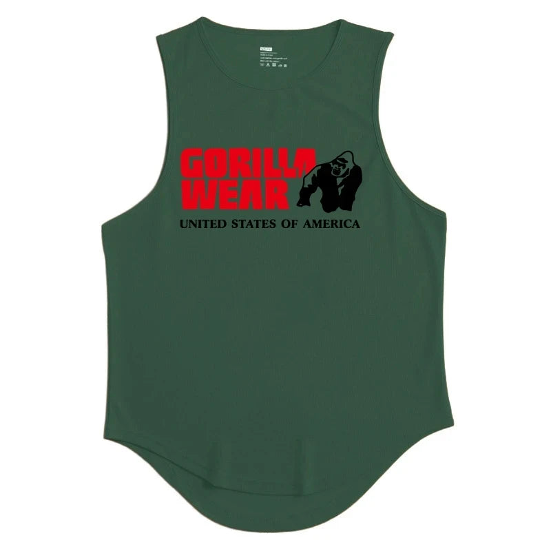 Gym Top Men Men's Clothing Fitness Clothes Shirt