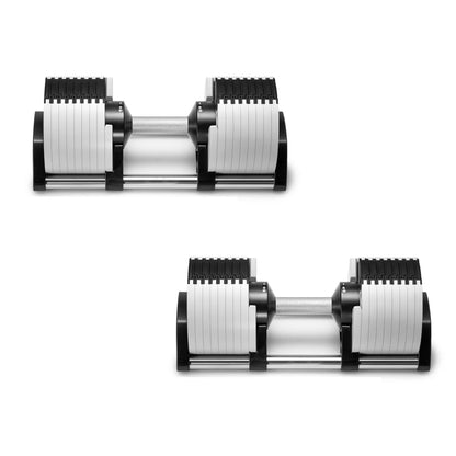 Adjustable Dumbbell Pair 2kg(5lb) or 4kg(9lb) Increase Max 45kg(100lb)