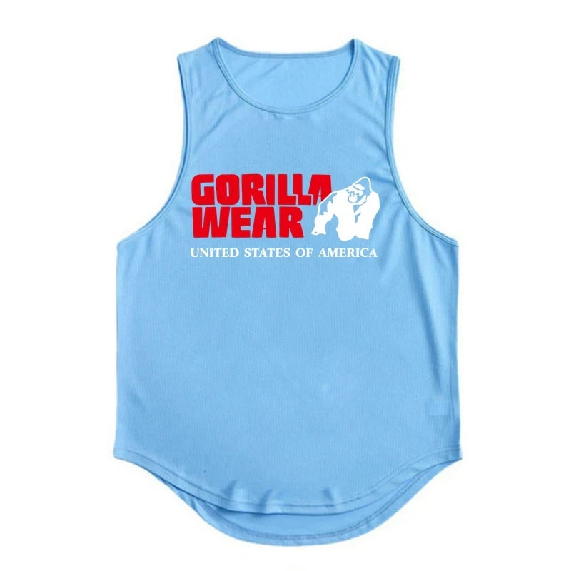 Gym Top Men Men's Clothing Fitness Clothes Shirt