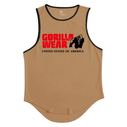 Gym Top Men Men's Clothing Fitness Clothes Shirt