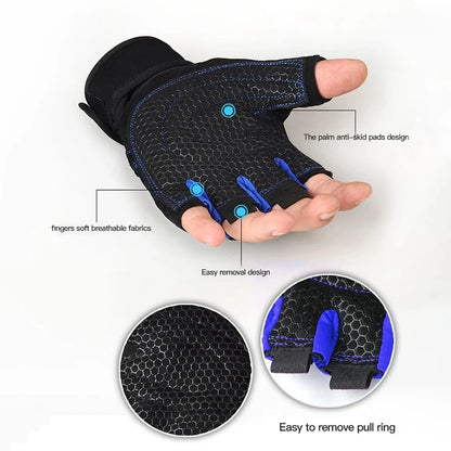 Gym Gloves for Men Women Fitness Weight Lifting Wristband