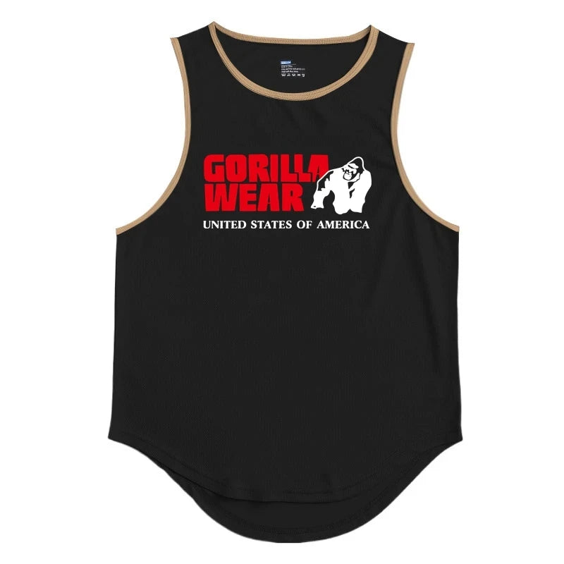 Gym Top Men Men's Clothing Fitness Clothes Shirt