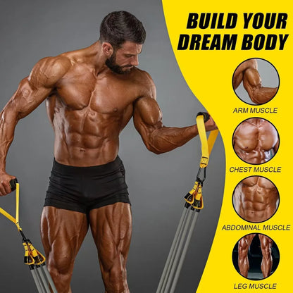 12 pieces of high-intensity tension rope training