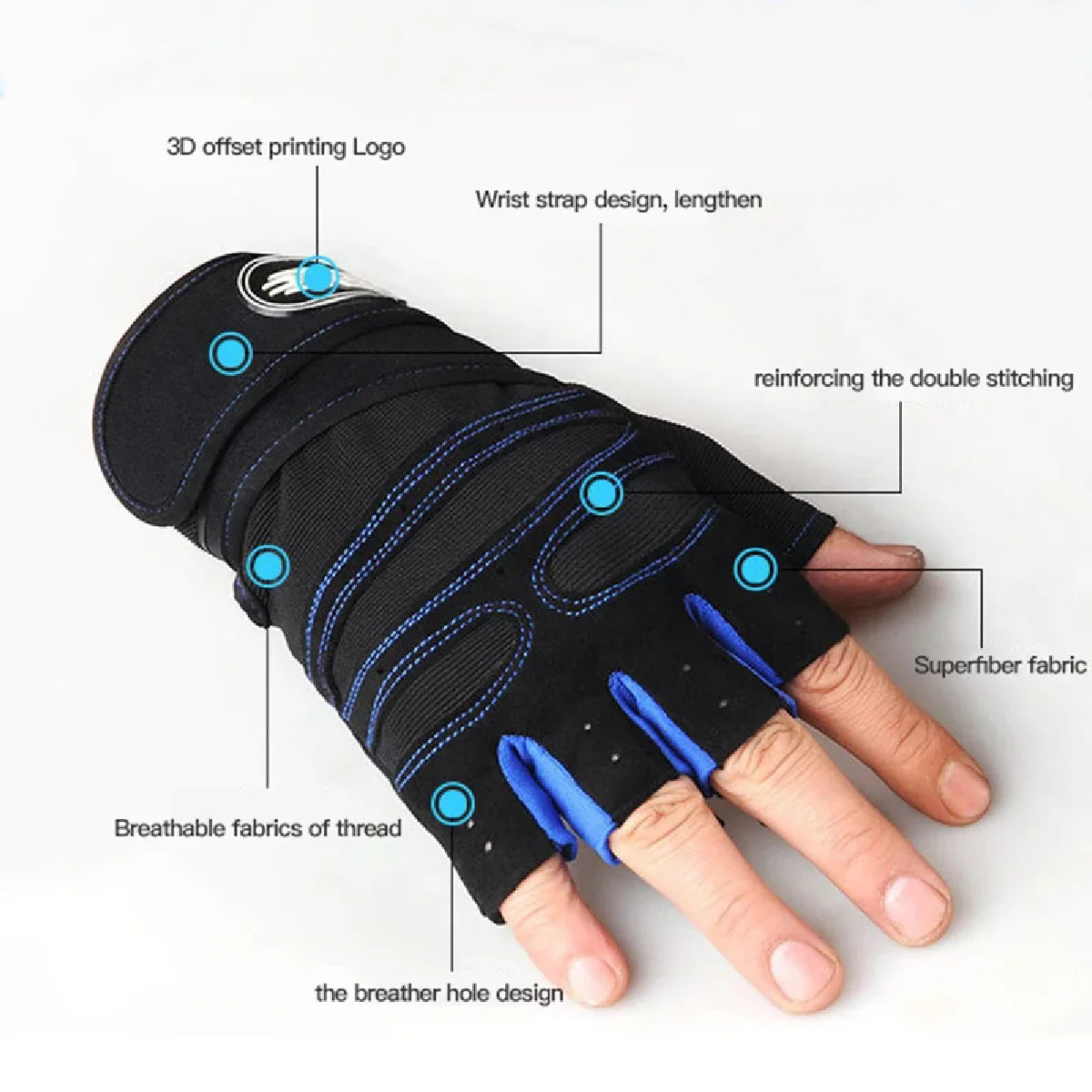 Gym Gloves for Women Men Fitness Weight Lifting Wristband