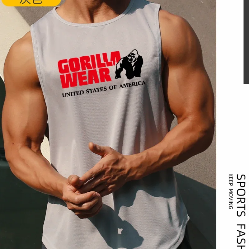 Gym Top Men Men's Clothing Fitness Clothes Shirt