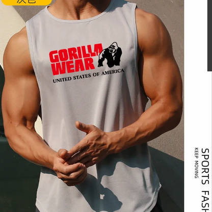 Gym Top Men Men's Clothing Fitness Clothes Shirt
