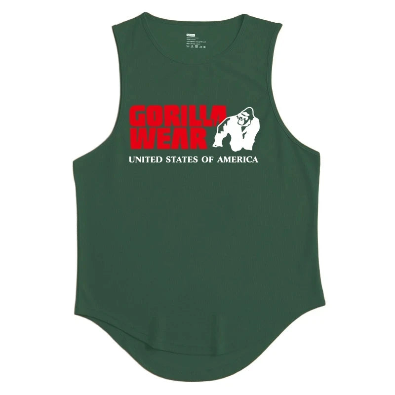 Gym Top Men Men's Clothing Fitness Clothes Shirt