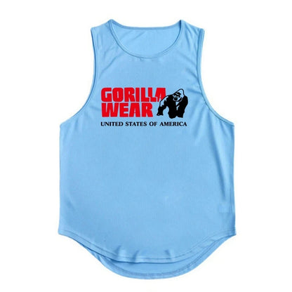 Gym Top Men Men's Clothing Fitness Clothes Shirt