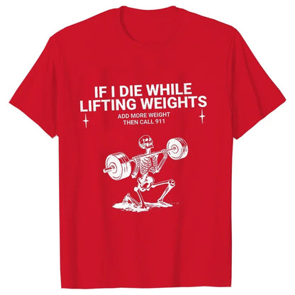 Gym Workout T-shirts for Men Clothing Funny Weightlifting