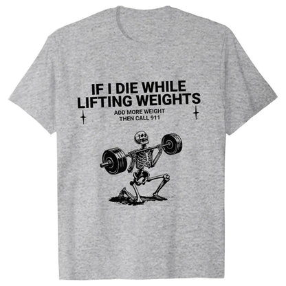 Gym Workout T-shirts for Men Clothing Funny Weightlifting