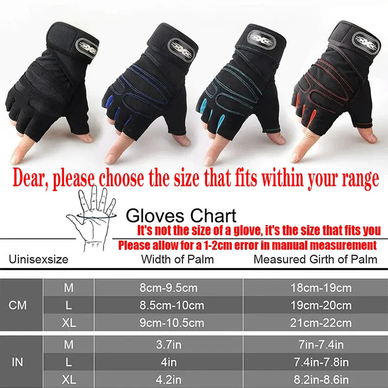 Gym Gloves for Men Women Fitness Weight Lifting Wristband