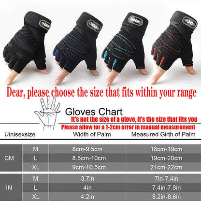 Gym Gloves for Men Women Fitness Weight Lifting Wristband